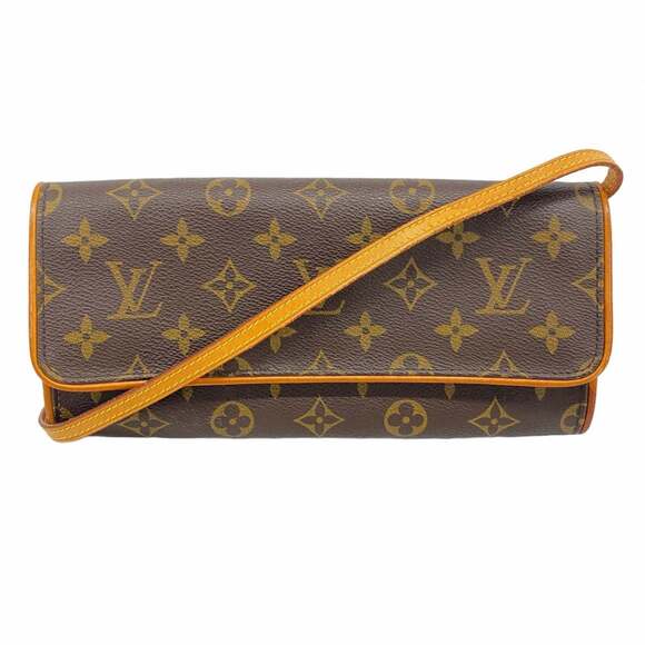 LOUIS VUITTON Brown Monogram Pochette Shoulder Bag